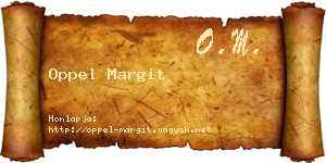 Oppel Margit névjegykártya